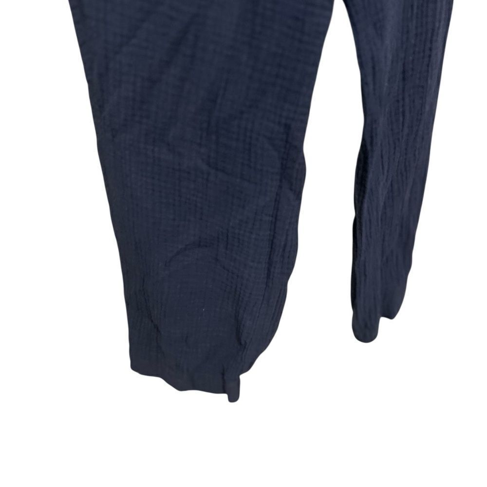 Saks Fifth Avenue Cotton Gauze Capri Medium Navy Blue Pants Vintage 90s women - Picture 3 of 12